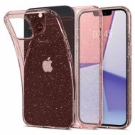 Кейс Spigen, Liquid Crystal Glitter, с брокат, за IPhone 13 (ACS03517) , Розов прозрачен