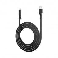 Кабел Borofone, BX23 Wide Power, USB-Micro USB, 2.4A, 1m.,  плосък кабел, Черен