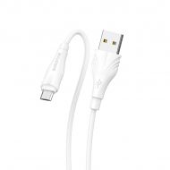 Кабел Borofone BX18 Optimal, USB-Micro USB, 2.4A, 2m., Бял