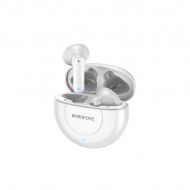 Безжични слушалки Borofone, TWS Bluetooth Earphones BE 54 Rejoice, Бели