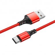 Кабел Borofone, BX54 Ultra Bright, USB-Type C, 2,4A, 1m., Червен