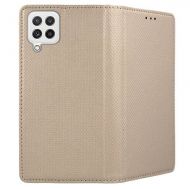 Калъф Flip Book Smart за Samsung Galaxy A22 4G, Златен