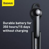 Безжична слушалка Baseus, Bluetooth headset Encok, Docking station (NGA05-01), Черна