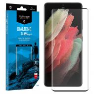 Стъклен протектор MyScreen, 3D Diamond Glass Edge Full Cover, за Samsung Galaxy S22 Ultra, Черен