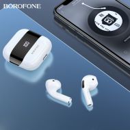 Безжични слушалки Borofone, Bluetooth TWS Earphones BES15 Treasure, Бели