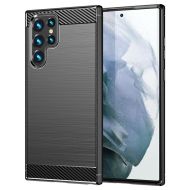 Anti Shock гръб Carbon за Samsung Galaxy S22 Ultra, Черен