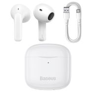 Безжични слушалки Baseus, Bluetooth V5.0 earphones TWS Bowie E3, Бързо зареждане, (NTGW080002), Бели