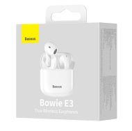 Безжични слушалки Baseus, Bluetooth V5.0 earphones TWS Bowie E3, Бързо зареждане, (NTGW080002), Бели