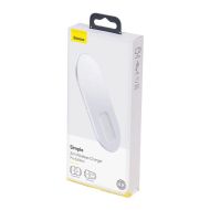 Безжично зарядно Baseus, Induction Charger Simple Pro, 2в1, за телефон+Airpods слушалки, (WXJK-C02), Бяло