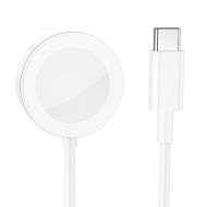 Магнитно безжично зарядно Borofone, Induction Charger BQ13C, за Apple iWatch, Бяло