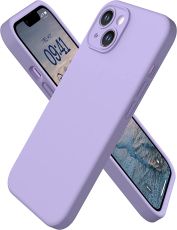 Матиран кейс Vennus Silicone Lite, за IPhone 14 Plus, Защита около камерите, Светло лилав