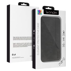 Калъф Flip Book Wonder Prime, за Samsung Galaxy S24 Ultra, Черен