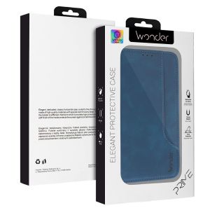 Калъф Flip Book Wonder Prime, за Samsung Galaxy S24 Ultra, Син