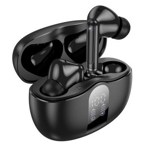 Безжични слушалки Borofone, Bluetooth TWS Earphones FQ3 Soulmate, ANC+ENC шумопотискане, Черни