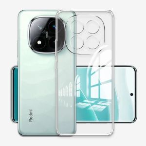 Силиконов кейс Armor Anti Shock за Xiaomi Redmi Note 14 Pro 5G, Защита около камерите, Прозрачен