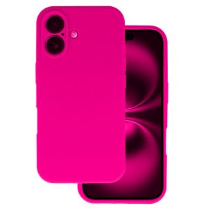 Кейс Silicone Lite за IPhone 16, Розов фуксия