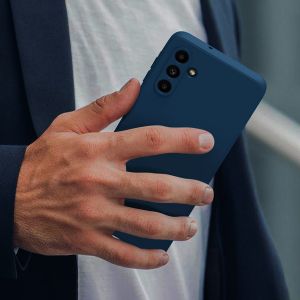 Кейс Silicone Lite за Samsung Galaxy A26 5G, Защита около камерата, Син