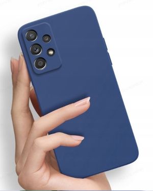 Кейс Silicone Lite за Samsung Galaxy A52/A52S, Защита около камерата, Син