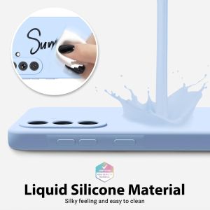 Кейс Silicone Lite за Samsung Galaxy S25, Защита около камерата, Светло син