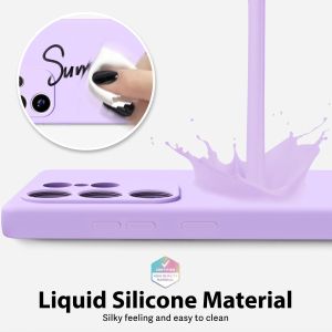 Кейс Silicone Lite за Samsung Galaxy S25 Ultra, Защита около камерата, Лавандула
