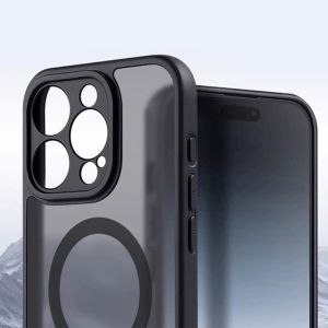 Кейс Full Matte Mag, за IPhone 15 Pro Max, Magsafe, Черен