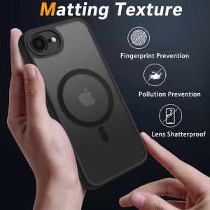 Кейс Full Matte Mag, за IPhone 16e, Magsafe, Черен