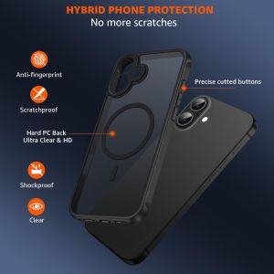 Кейс Full Matte Mag, за IPhone 16e, Magsafe, Черен