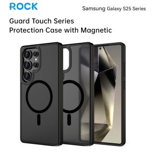 Кейс Rock Magnetic Crystal, за Samsung Galaxy S25 Ultra, Черен