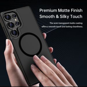 Кейс Rock Magnetic Crystal, за Samsung Galaxy S25 Ultra, Черен