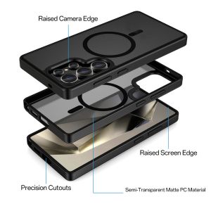 Кейс Rock Magnetic Crystal, за Samsung Galaxy S25 Ultra, Черен