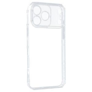 Силиконов кейс Armor Anti Shock за IPhone 17 Pro, Защита около камерите, Прозрачен