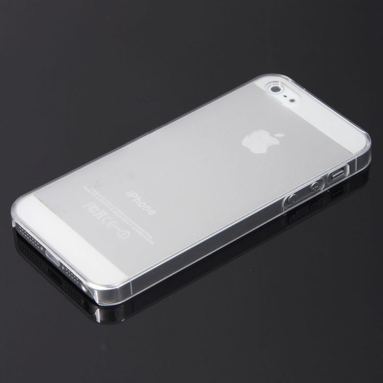 Ултра тънък силиконов гръб за IPhone 5/5S/SE, Прозрачен