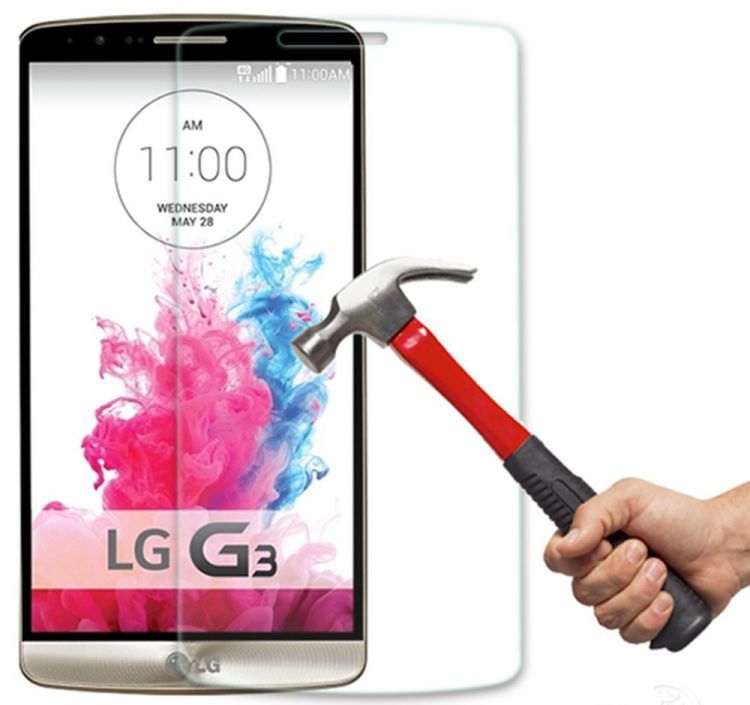 Стъклен скрийн протектор Tempered Glass за LG G3