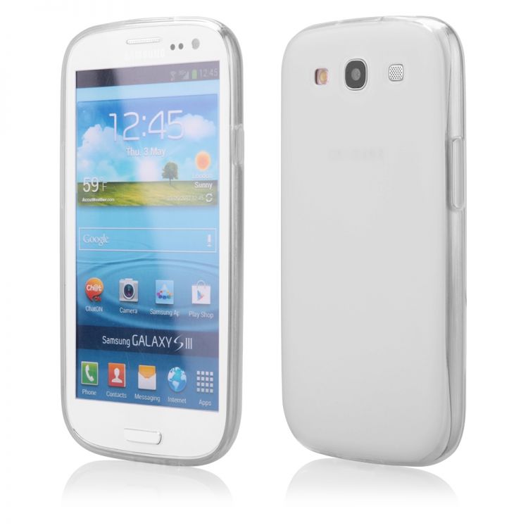 Силиконов гръб Frosted за Samsung I9300I Galaxy S3 Neo, Бял
