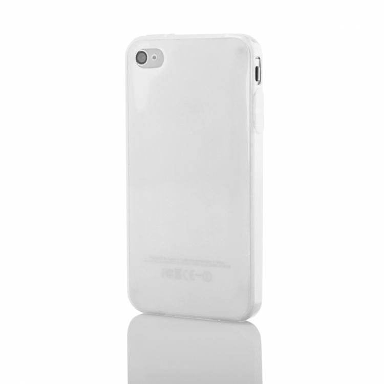 Ултра тънък силиконов гръб за IPhone 4/4S, Прозрачен