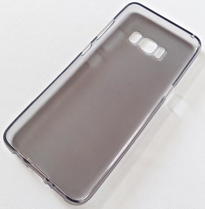 Ултра тънък силиконов гръб за Samsung Galaxy S8 Plus, Черен/Прозрачен