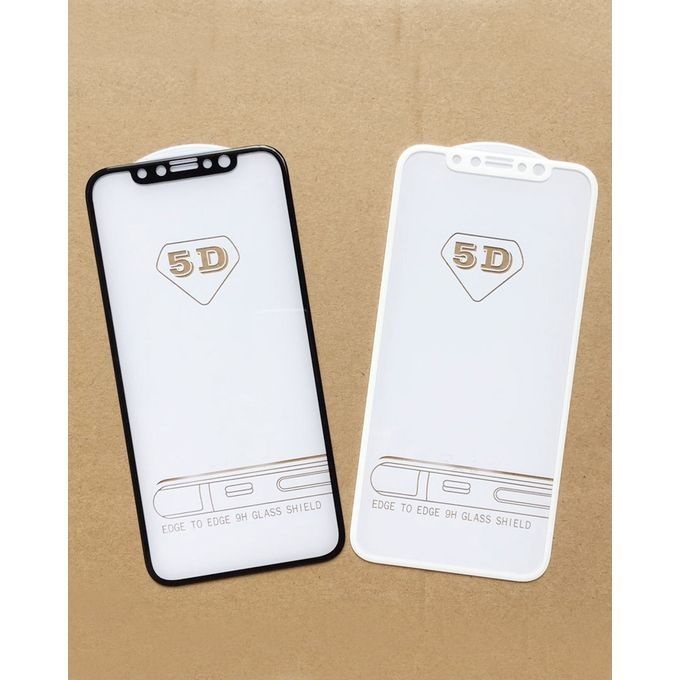 5D Стъклен протектор, Full Cover Premium за IPhone X/XS (5,8''), Черен