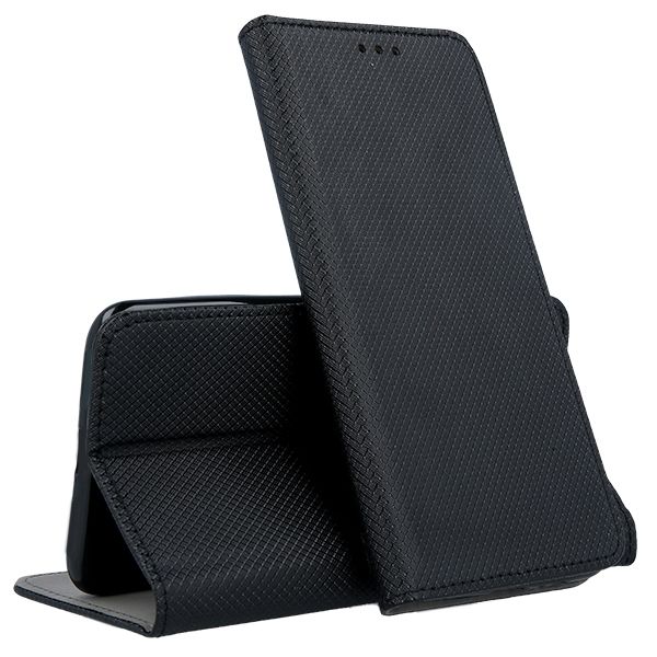 Кожен калъф Flip Book Smart за Nokia 6, Черен