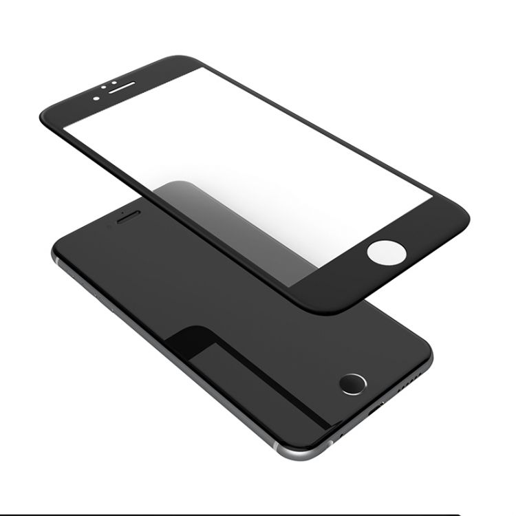 3D Стъклен протектор, Full Cover Tempered Glass за IPhone 6/6S Plus, Черен