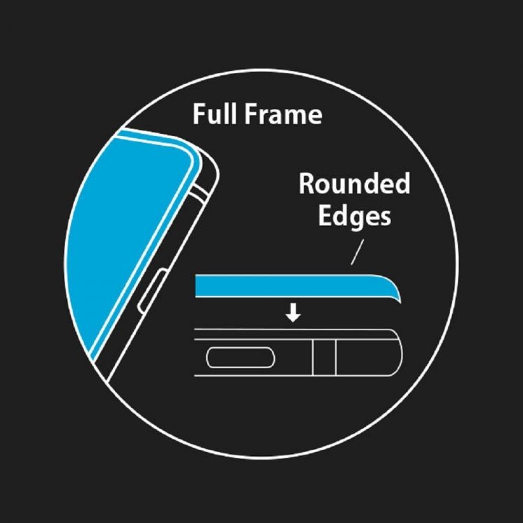 5D Стъклен протектор, Full Glue Cover за IPhone 7/8 (4,7"), Черен