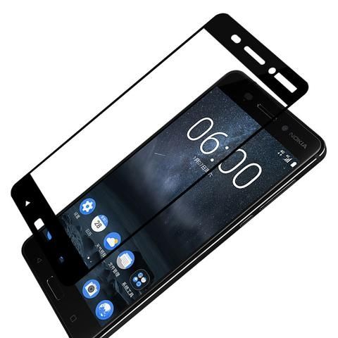 3D Стъклен протектор Full Cover за Nokia 5, Черен