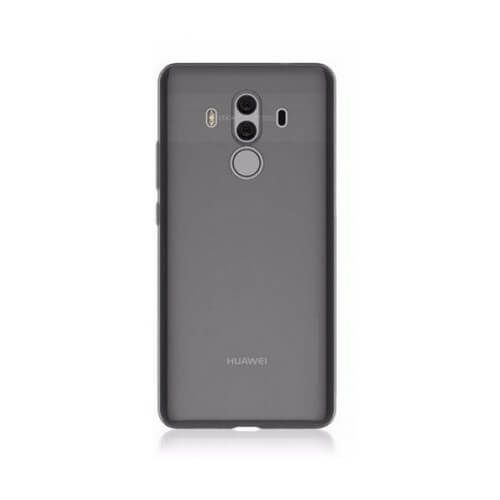 Ултра тънък силиконов гръб за Huawei Mate 10 Pro, Черен/Прозрачен