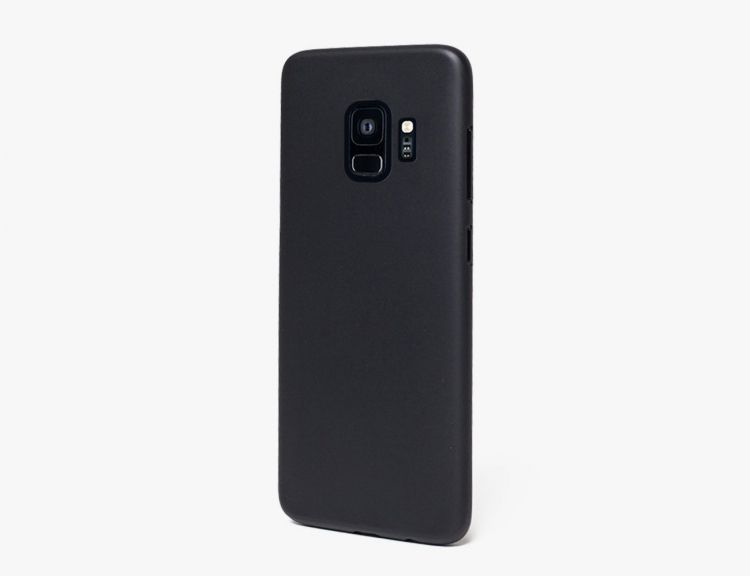 Ултра тънък силиконов гръб за Samsung G960 Galaxy S9, Черен/Прозрачен