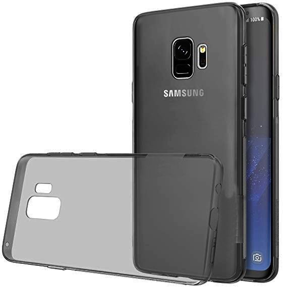 Ултра тънък силиконов гръб за Samsung G960 Galaxy S9, Черен/Прозрачен