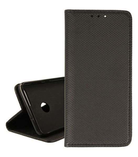 Кожен калъф Flip Book Smart за Huawei P Smart, Черен