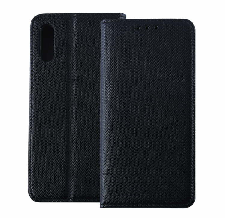 Кожен калъф Flip Book Smart за Huawei P20, Черен