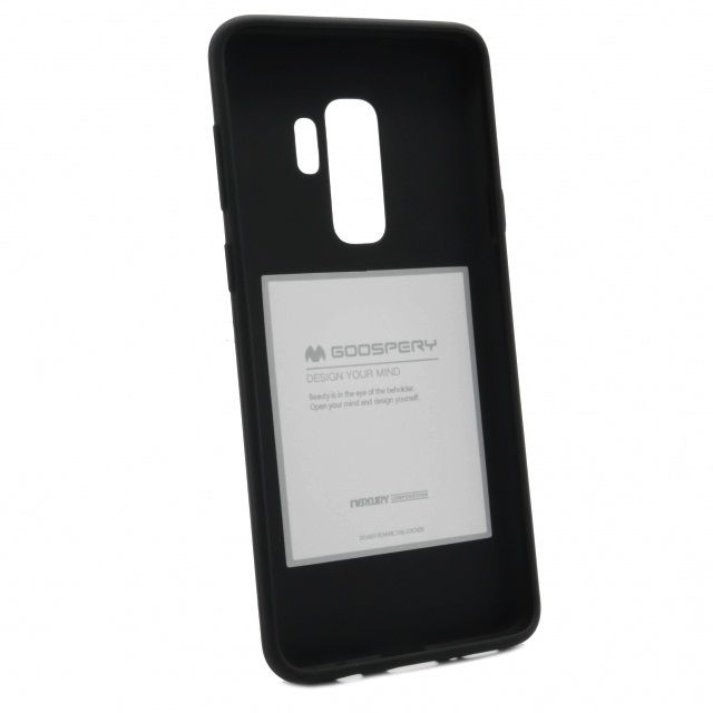 Луксозен гръб Mercury Goospery Soft Feeling за Samsung G965 Galaxy S9 Plus, Черен