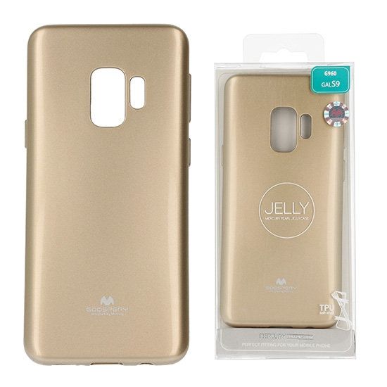 Луксозен гръб Jelly Mercury Goospery за Samsung G960 Galaxy S9, Златен