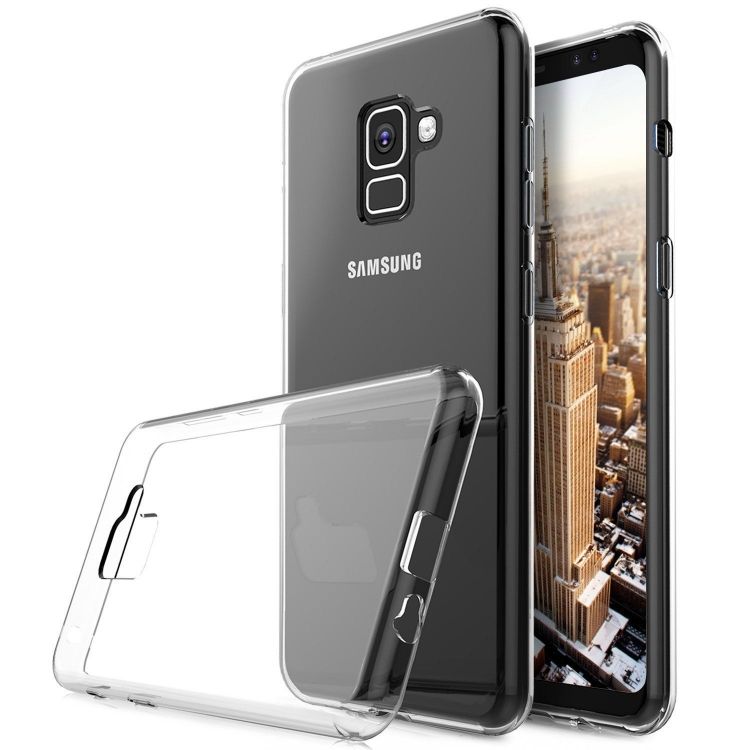 Ултра тънък силиконов гръб за Samsung A530 Galaxy A5 (2018)/A8 (2018), Прозрачен