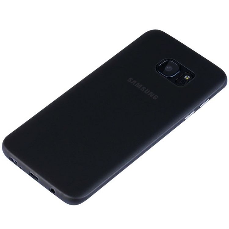 Ултра тънък силиконов гръб за Samsung Galaxy S8, Черен/Прозрачен